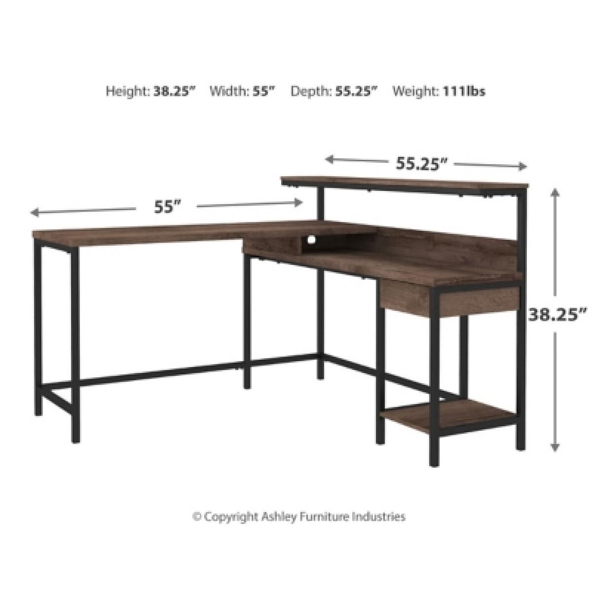Arlenbry Home Office L-Desk with Storage Desks Ashley Furniture 25