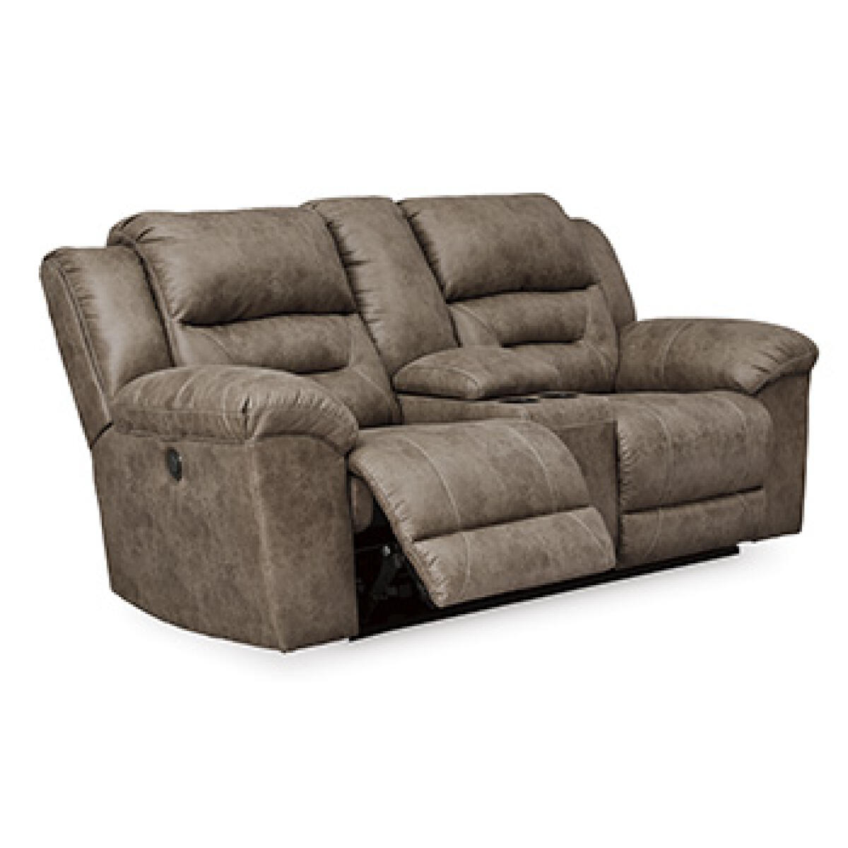d9eb1271fafe328e052e7db7f688f8a6 Stoneland Power Reclining Loveseat with Console - Image 1