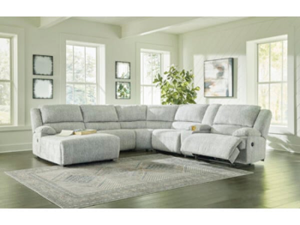 McClelland 6-Piece Reclining Sectional with Chaise Sectionals Ashley Furniture