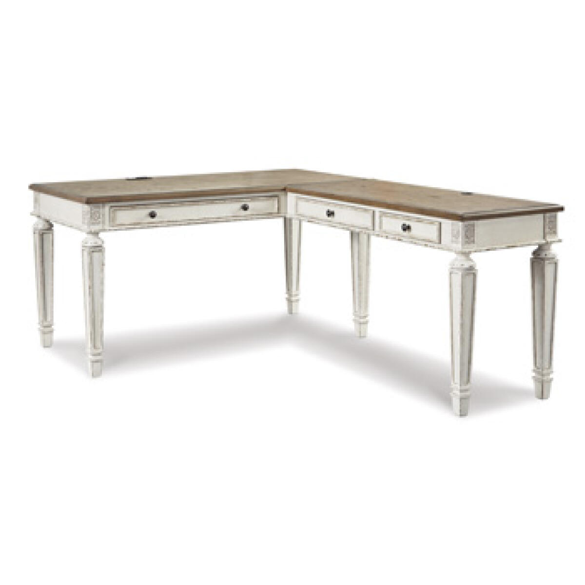 6822621e5b9c1aae7eb1150bf48733b5 Realyn 2-Piece Home Office Desk - Image 1