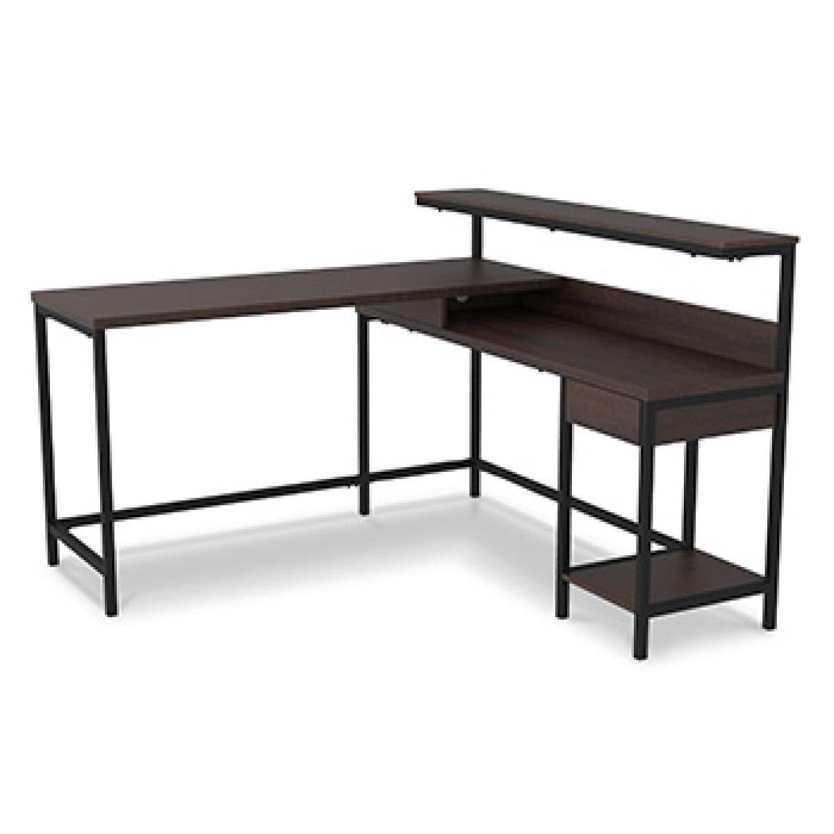 8e348cebc4a107d9209555d7a18ff807 Camiburg Home Office L-Desk with Storage - Image 1