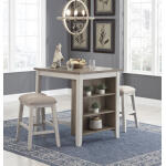 Skempton Counter Height Dining Table and Bar Stools (Set of 3)