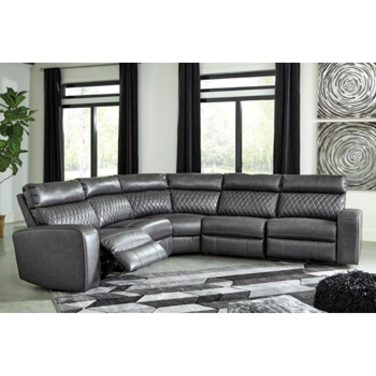ddfaf821da36d11811325f064f9ddf48 Samperstone 5-Piece Power Reclining Sectional - Image 1