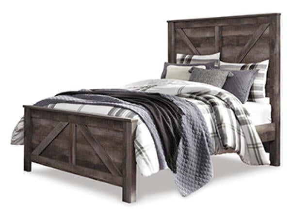 Wynnlow Queen Crossbuck Panel Bed Beds Ashley Furniture