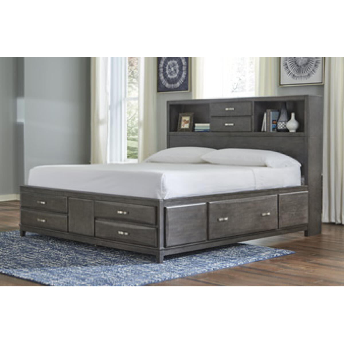 80199b3656f341c341d364089c5f883a Caitbrook California King Storage Bed with 8 Drawers - Image 1