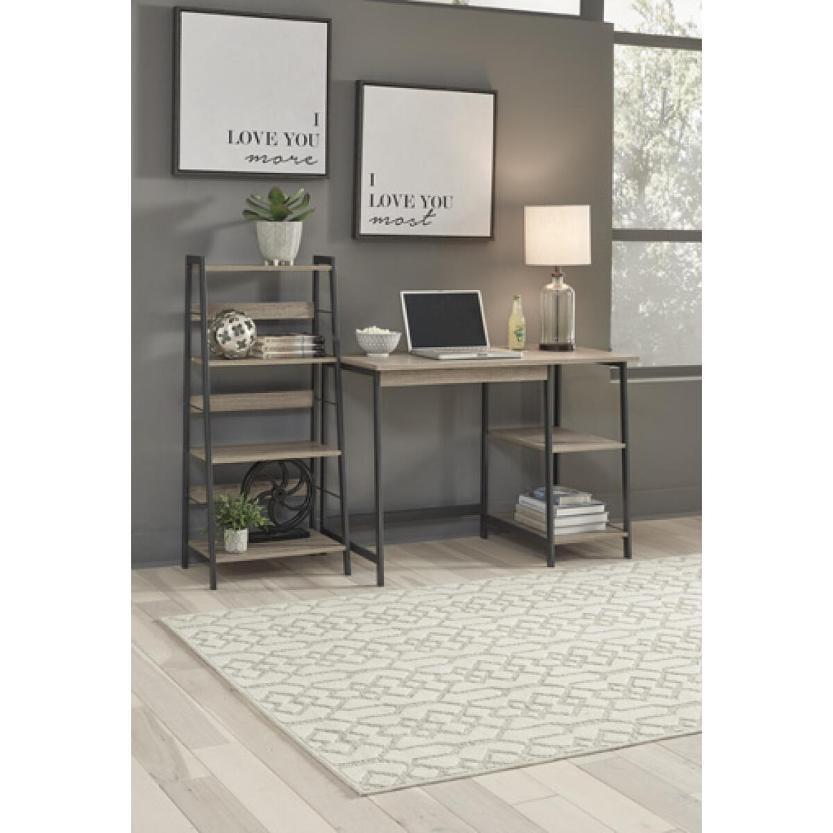 e5668fc968535850d979f780313f2822 Soho Home Office Desk and Shelf - Image 1