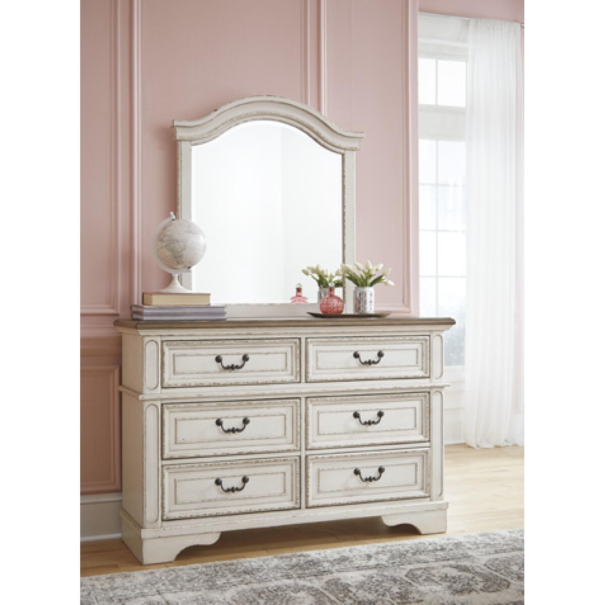 50b73cf9211643179334ed348b4e9745 Realyn Dresser and Mirror - Image 1