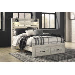 Cambeck Queen Panel Bed with 2 Storage Drawers
