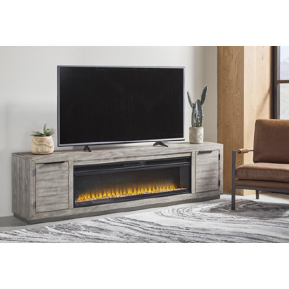 8e5ca55fa21284dc673a2503a98fc27b Naydell 92" TV Stand with Electric Fireplace - Image 1