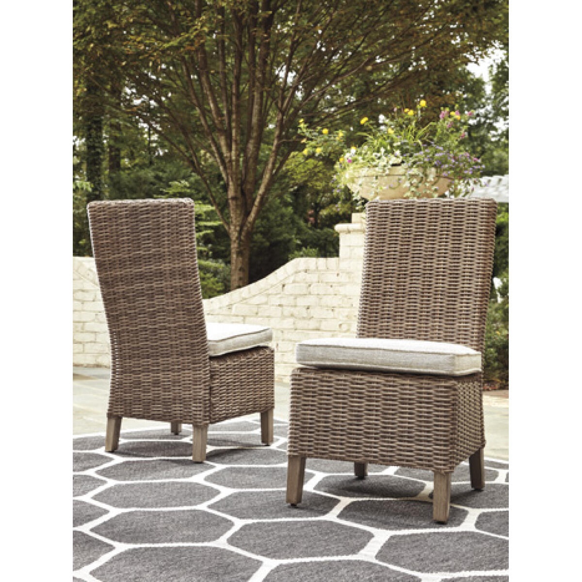 Beachcroft Outdoor Side Chair with Cushion (Set of 2) Outdoor Dining Chairs Ashley Furniture 11