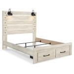 Cambeck Queen Panel Bed with 2 Storage Drawers - Image 4