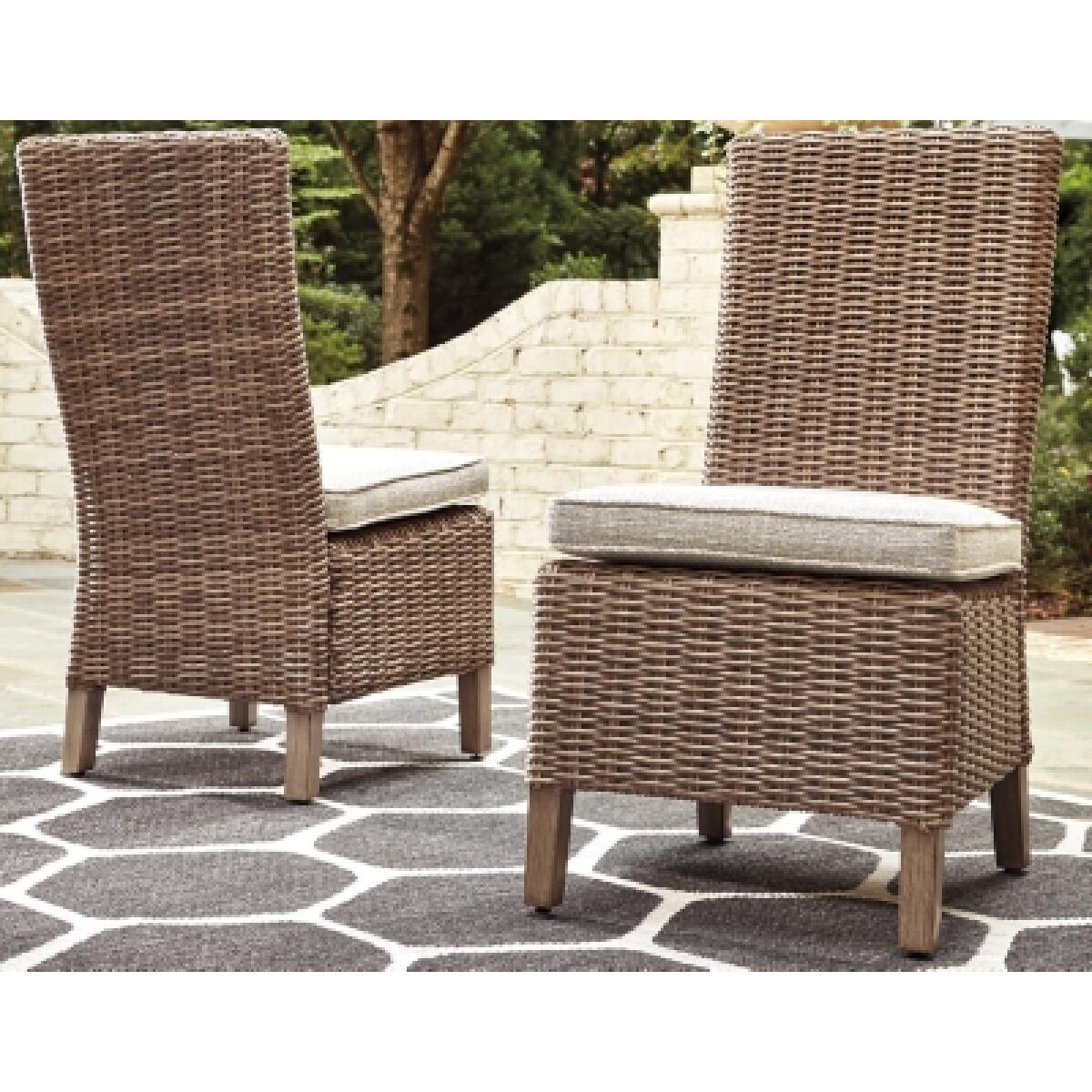 Beachcroft Outdoor Side Chair with Cushion (Set of 2) Outdoor Dining Chairs Ashley Furniture 12