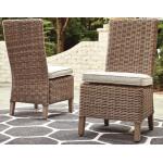 Beachcroft Outdoor Side Chair with Cushion (Set of 2) Outdoor Dining Chairs Ashley Furniture 22
