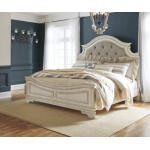 Realyn King Upholstered Panel Bed