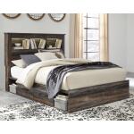 Drystan Queen Bookcase Bed with 2 Storage Drawers - Image 3