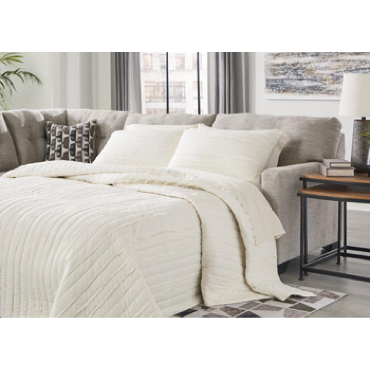 Mahoney Right-Arm Facing Full Sofa Sleeper Sectionals Ashley Furniture 5