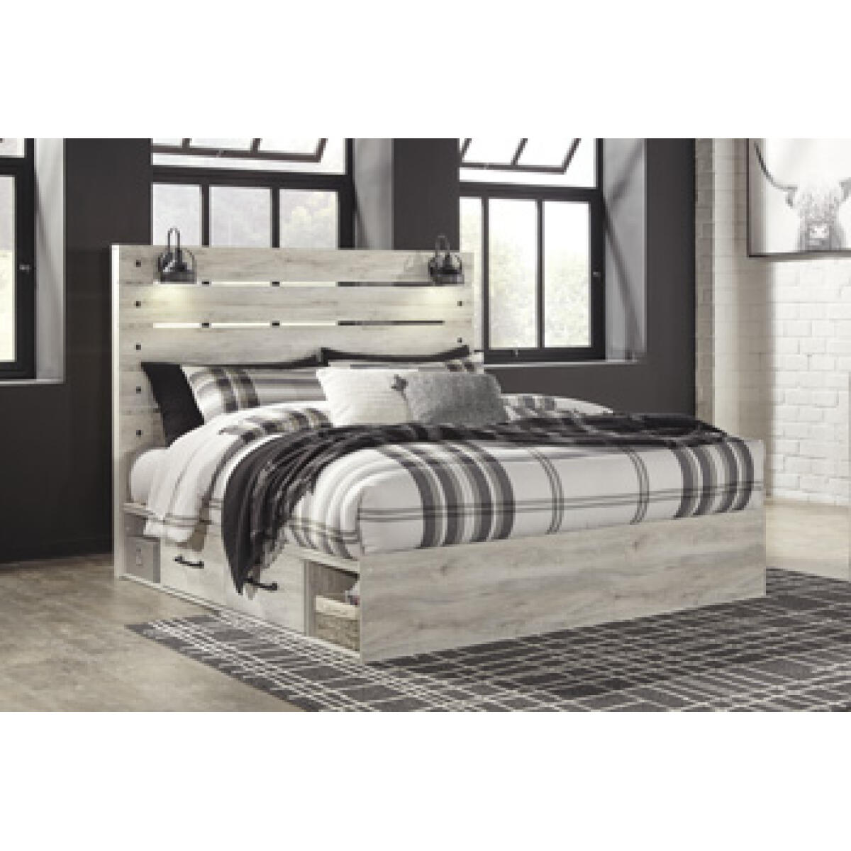 20b39872fa93d1ca121bcd9c7ded4ad4 Cambeck King Panel Bed with 2 Storage Drawers - Image 1