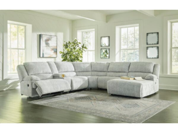 McClelland 6-Piece Reclining Sectional with Chaise Sectionals Ashley Furniture