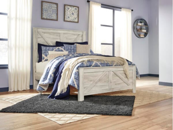 Bellaby Queen Crossbuck Panel Bed Beds Ashley Furniture