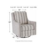 Kambria Swivel Glider Accent Chair - Image 5
