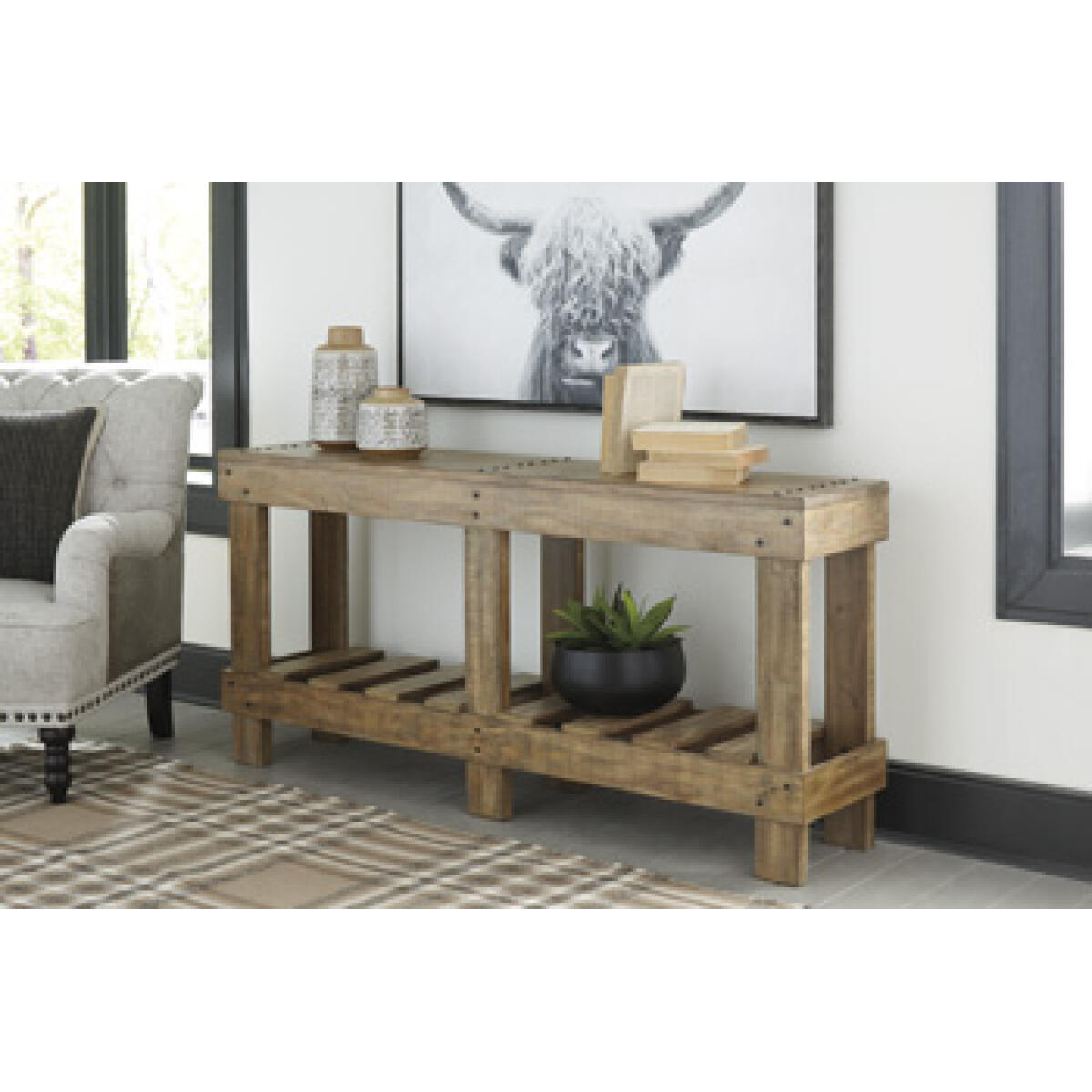 Susandeer Sofa/Console Table Console Tables Ashley Furniture 11
