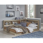 Oliah Full Bookcase Storage Bed
