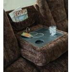 Soundwave Reclining Sofa with Drop Down Table - Image 9