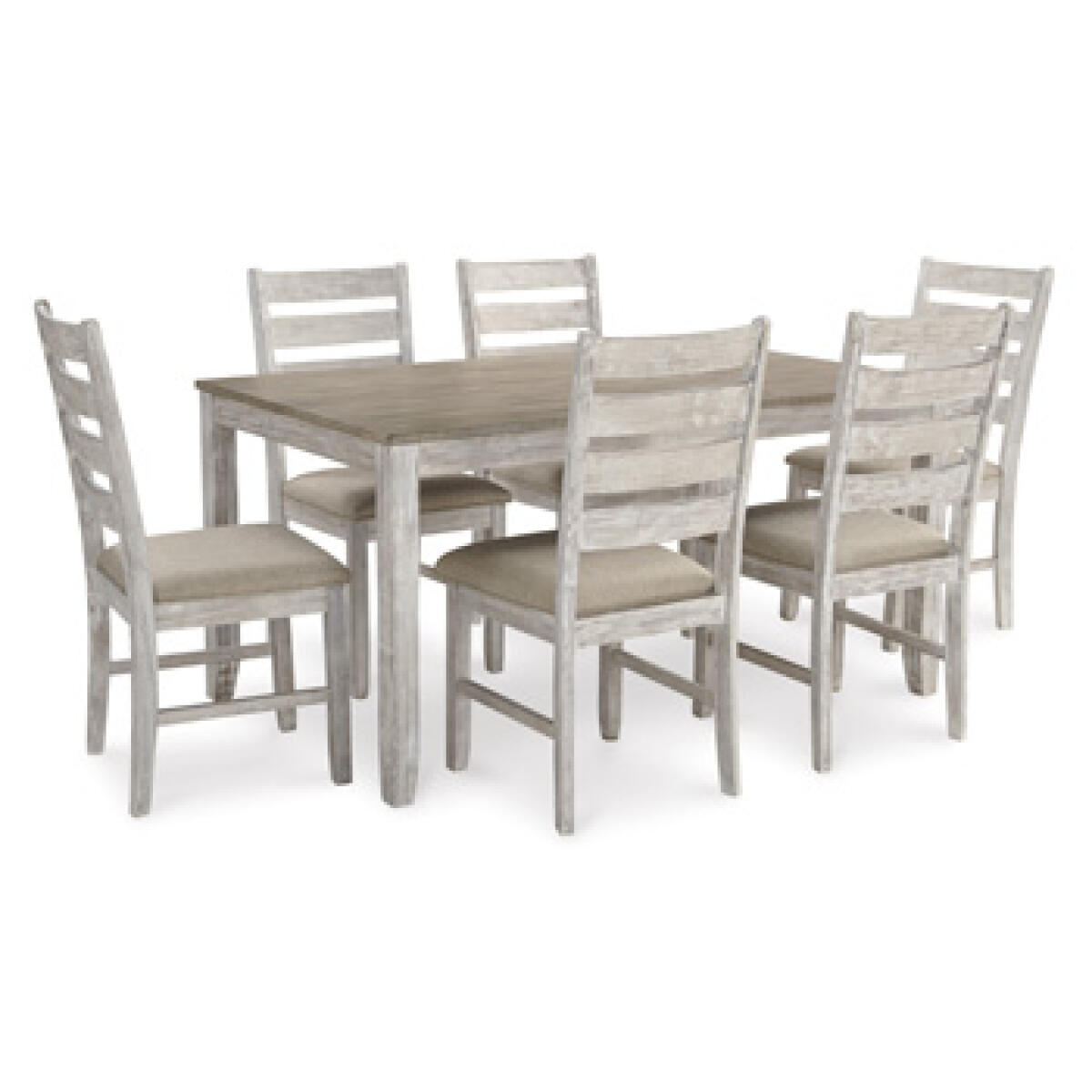 0f8b6d88c2b064b075a81e5d8fe3a6ad Skempton Dining Table and Chairs (Set of 7) - Image 1