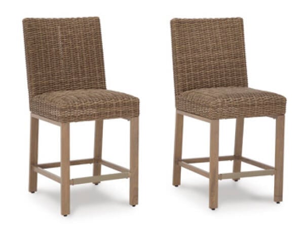 Walton Bridge Outdoor Bar Stool (Set of 2) Outdoor Dining Chairs Ashley Furniture 9