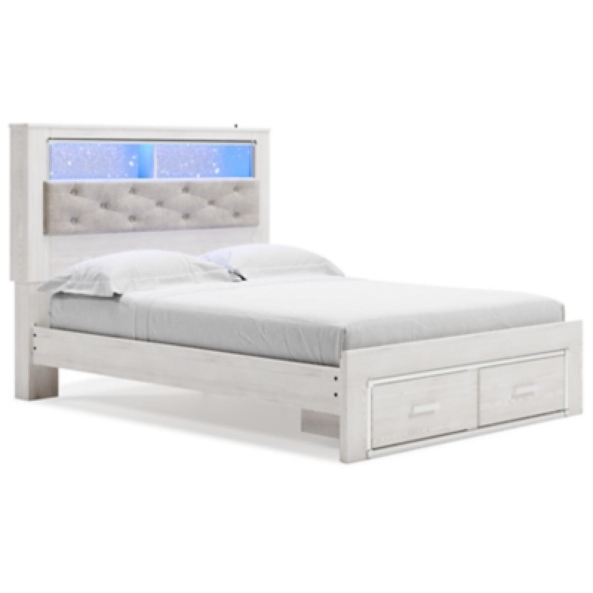 Altyra Queen Upholstered Bookcase Bed with Storage Beds Ashley Furniture 10
