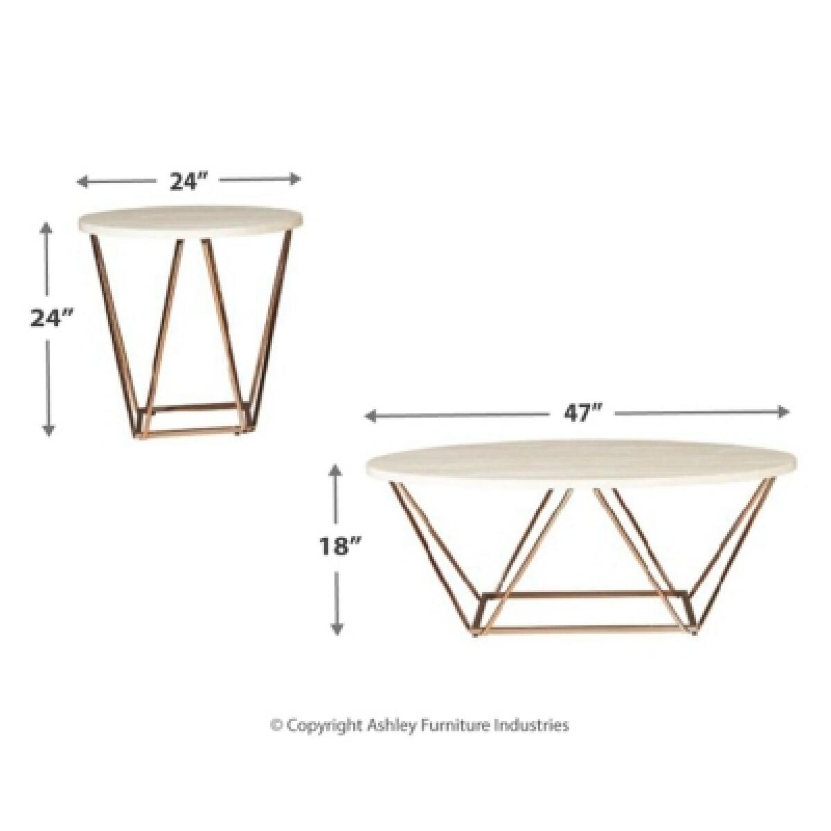 Tarica Table (Set of 3) Table Packages Ashley Furniture 12