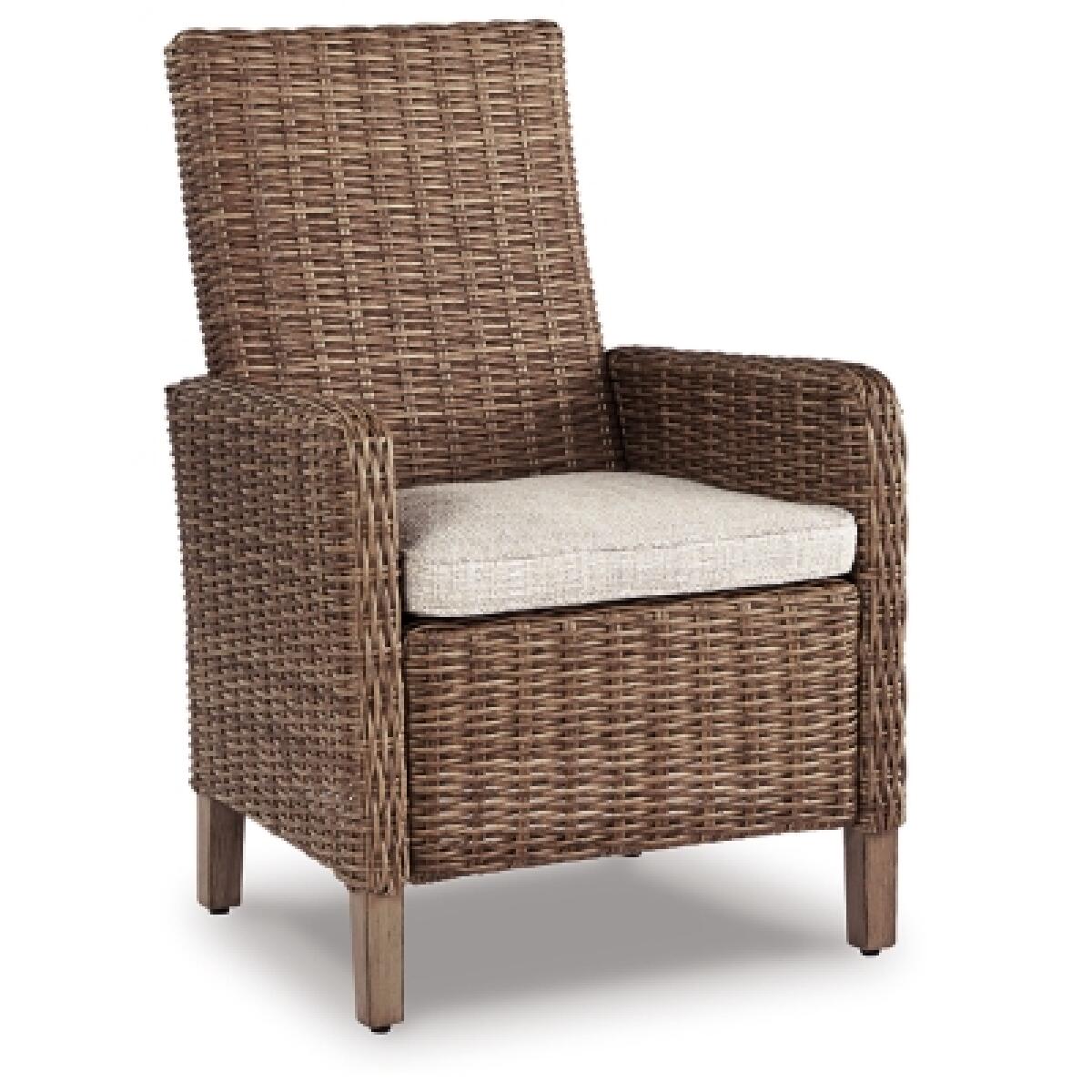 Beachcroft Outdoor Arm Chair with Cushion (Set of 2) Outdoor Dining Chairs Ashley Furniture 11