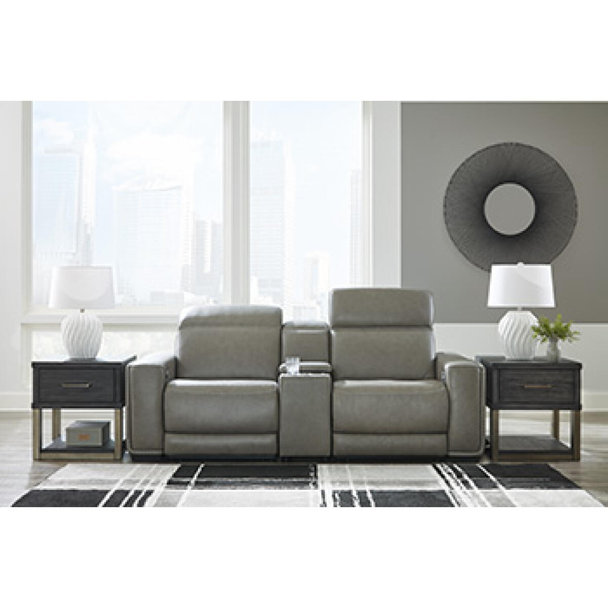 f976cfedd5d3f67248cd086607747784 Correze 3-Piece Power Reclining Sectional Loveseat - Image 1