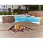 Walton Bridge Outdoor Bar Table with Fire Pit - Image 8