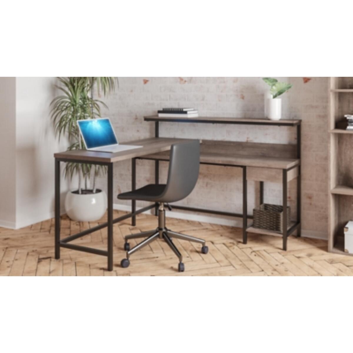 Arlenbry Home Office L-Desk with Storage Desks Ashley Furniture 16