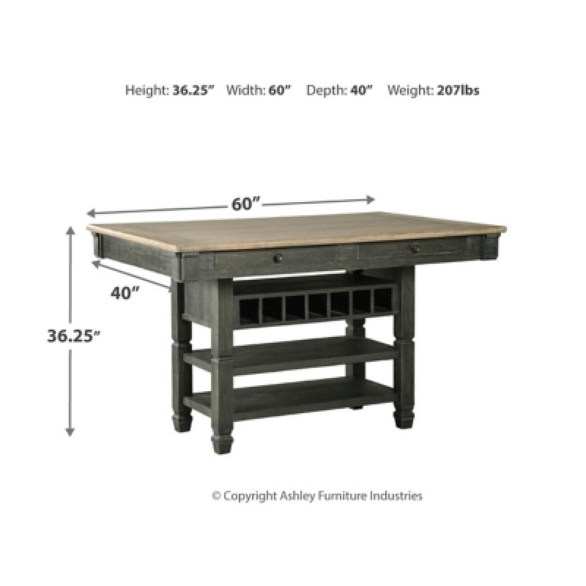 Tyler Creek Counter Height Dining Table Dining Tables Ashley Furniture 12