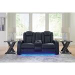 Fyne-Dyme Power Reclining Loveseat with Console - Image 3
