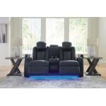 Fyne-Dyme Power Reclining Loveseat with Console - Image 9