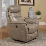 Gemini Linen Power Swivel Glider Recliner with Articulating Headrest Recliners Parker House 9