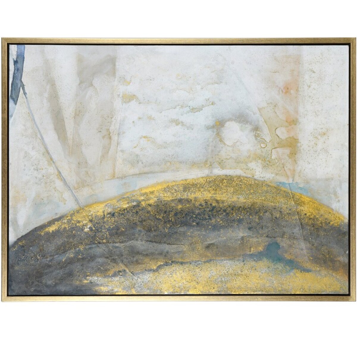 001cafe54369ca4414b6627c305fefaa Austin Allen James Hand Painting On Canvas With Gold Framed - Image 1