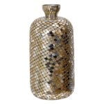 Brown Mosaic Glass Vase