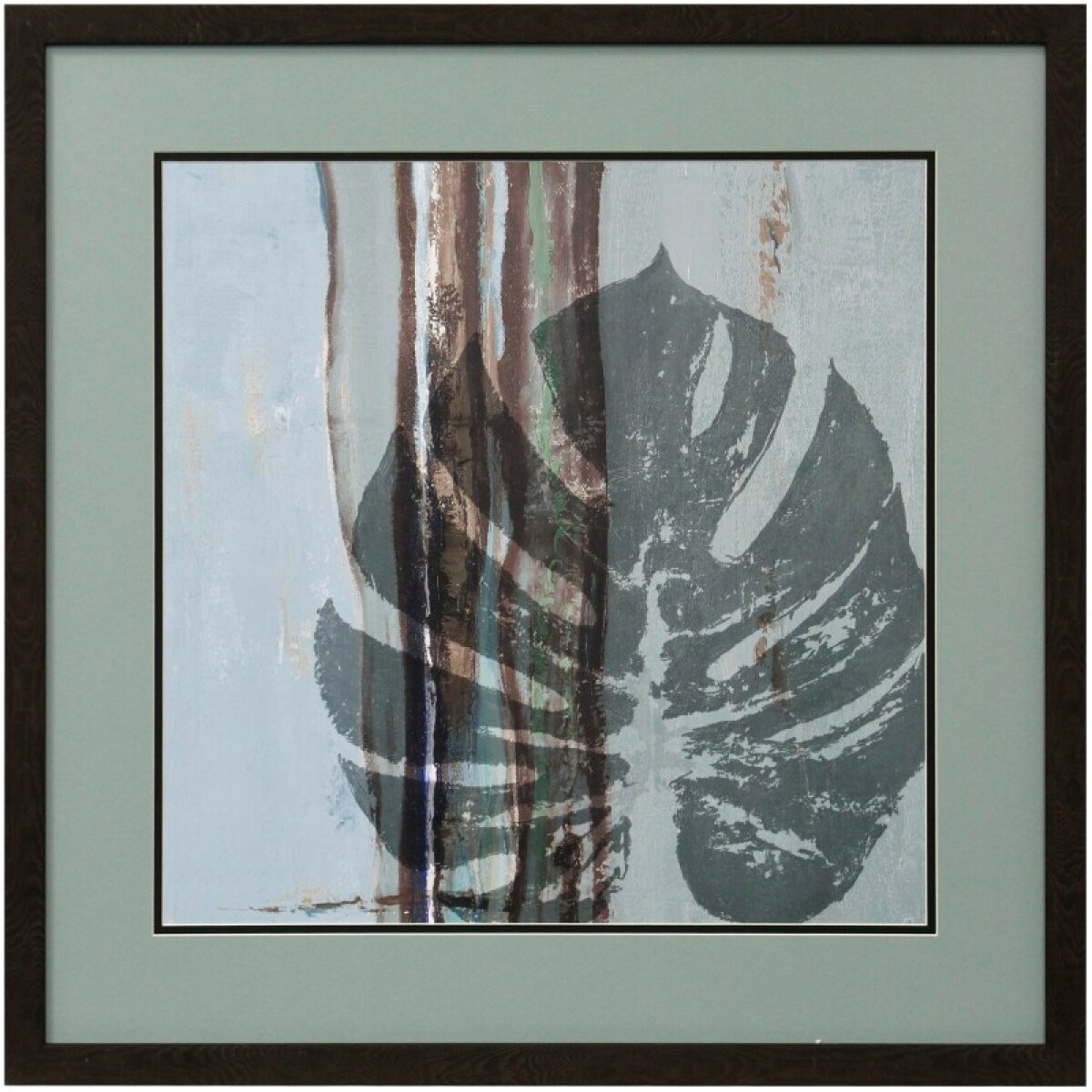 012e671b59715e75f68a7c6cd431cd63 Horizon Leaf I Matted Framed Print Under Glass - Image 1