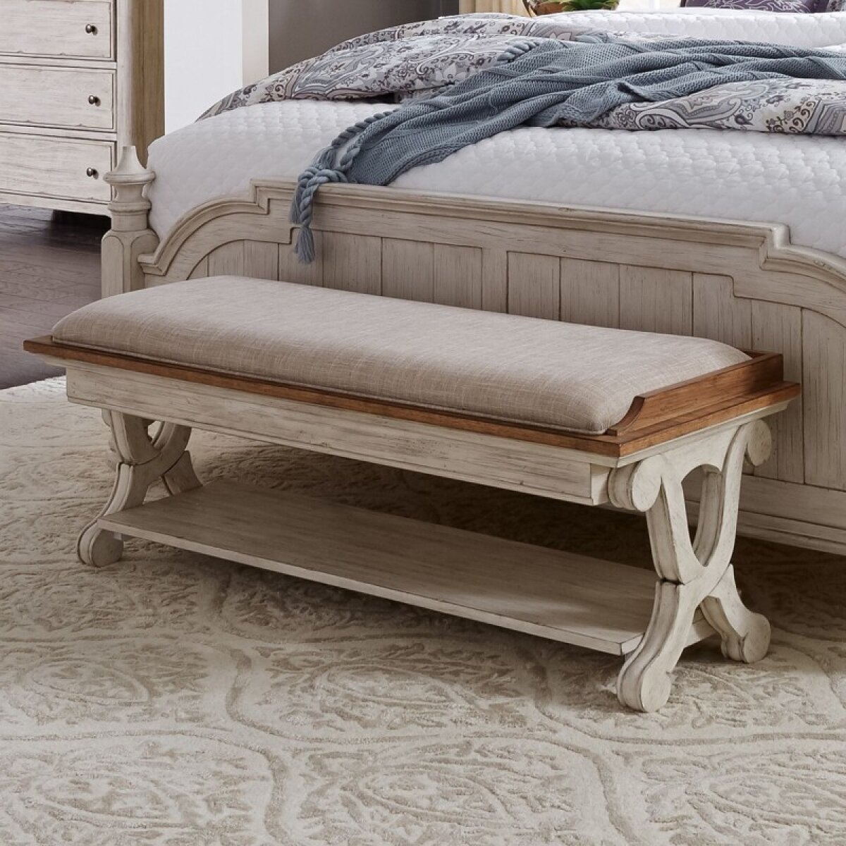 01751be52b1665a891fc7ded65af770a Farmhouse Reimagined Bed Bench - Image 1