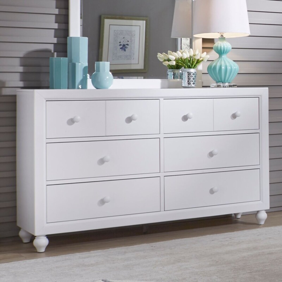 01aa705438184cdef627a738eb0f34dc Cottage View 6 Drawer Dresser - Image 1