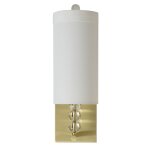 Dann Foley Lifestyle Polished Brass Wall Sconce Lamp 15 Watts