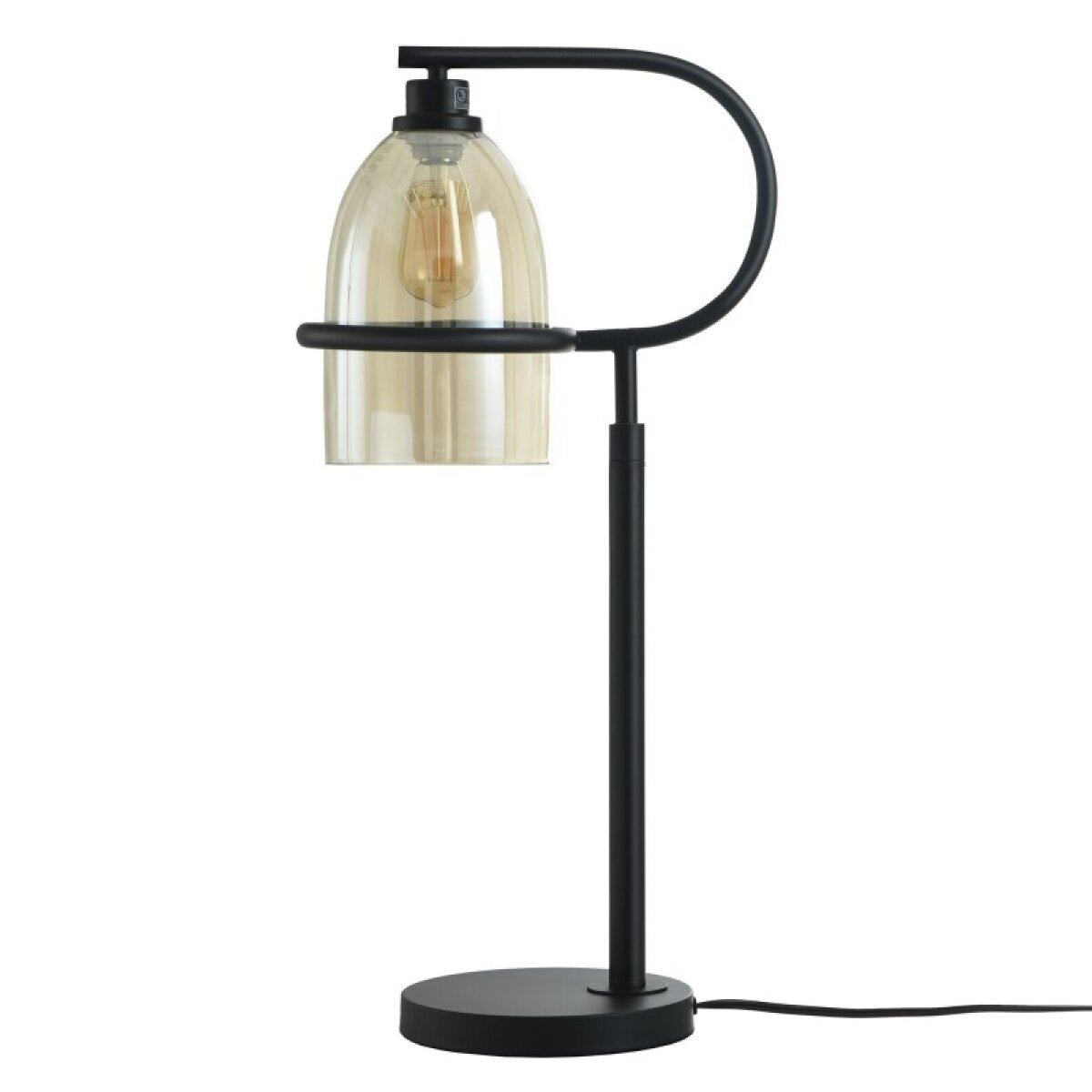 021ea09f15ba85948f64226f1e4c5f73 Radiance Bronze Table Lamp Over Hang Lantern Inspired Task Lamp In Dark Bronze Finish - Image 1