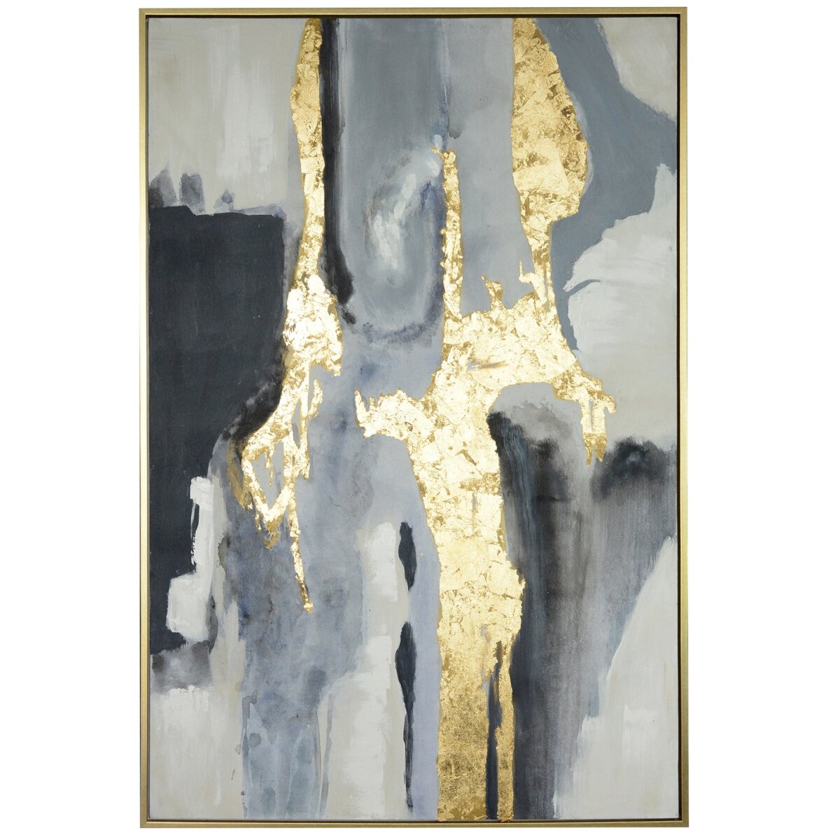 02578169419273bda525518a62d3a8cc Revolution Framed Canvas Art | Hand Painted Abstract | 1.5 Inch Frame - Image 1