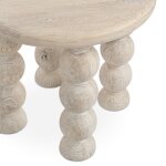Adir Solid Wood Round End Table - Cream - Image 5