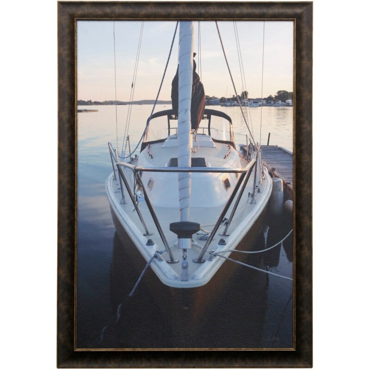 025eae44c250d7a12a62a7926a51192a Sailing Textured Framed Print - Image 1