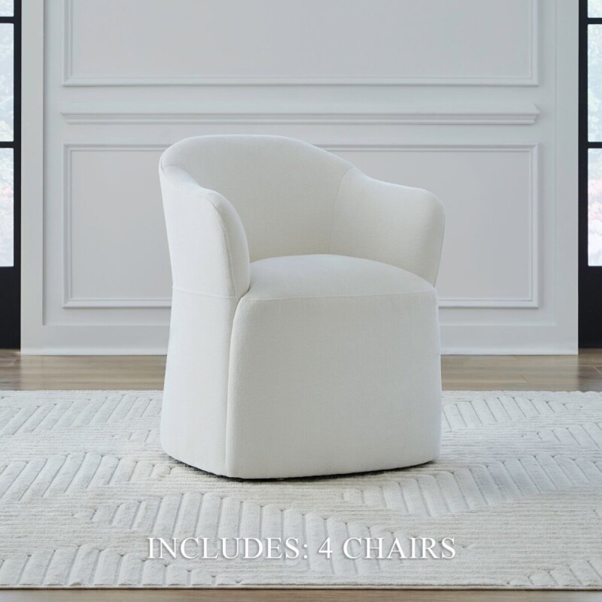 029596a182be7f720ba97d6cf69d5825 Ivory Accent Dining Chairs - Set of 4 - Image 1